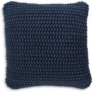 Signature Design by Ashley Renemore Casual 20" x 20" Handwoven Pillow, Blue