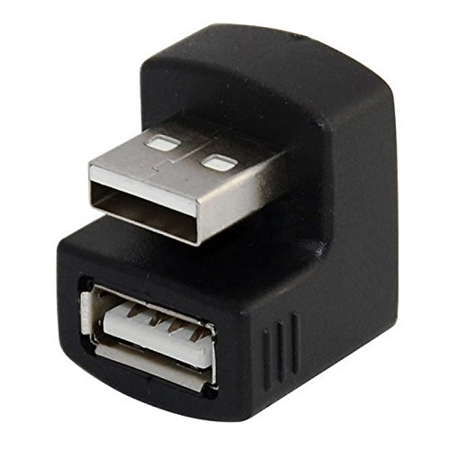 Chenyang Cy Usb 2.0 A Extension Adapter Male To Female Right Angled 90 180 Degree Black #TOP4