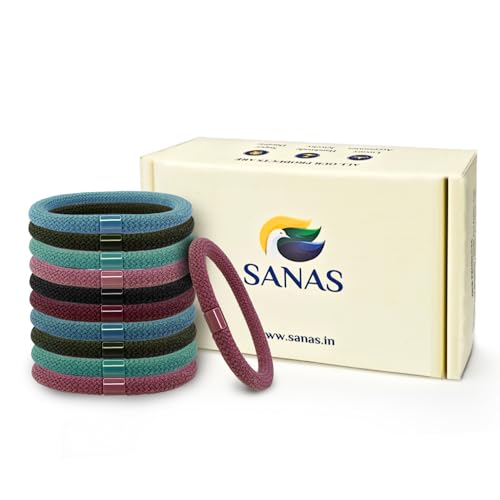 Image of Sanas Hair Rubber Band For Girls (10Pcs) Rubber Band For Hair Ties For Women Stylish Useful Gifts For Woman Rubber Bands For Hair Accessories For Women Stylish Hair Tie (10Pcs) (Pastel Multicolours)