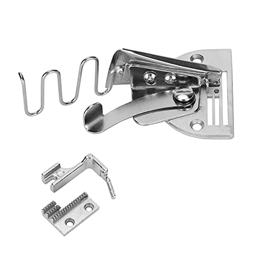 RASTKY Carpeta Al Bies en ángulo Recto para Máquina de Pespunte, Herramienta para Dobladillo de 30 Mm con 2 Pies Prensatelas, para Máquinas de Coser Industriales