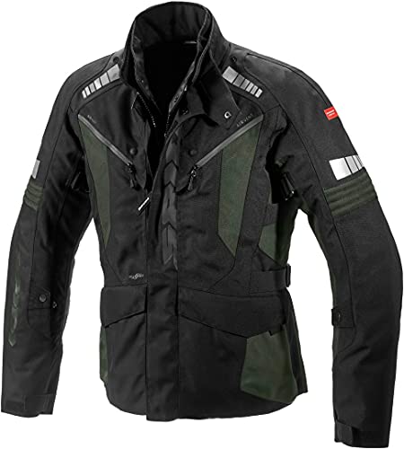SPIDI H2Out Outlander Motorrad Textiljacke, schwarz/grau/grün, L