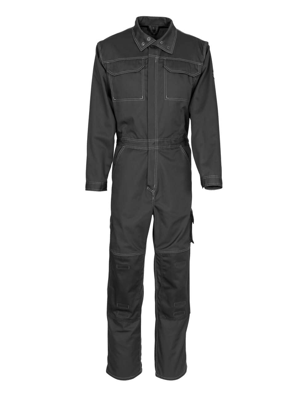 Mascot Black 10519-442-09 Akron Industry Lightweight Boilersuit With Kneepad Pockets, Size Xl,