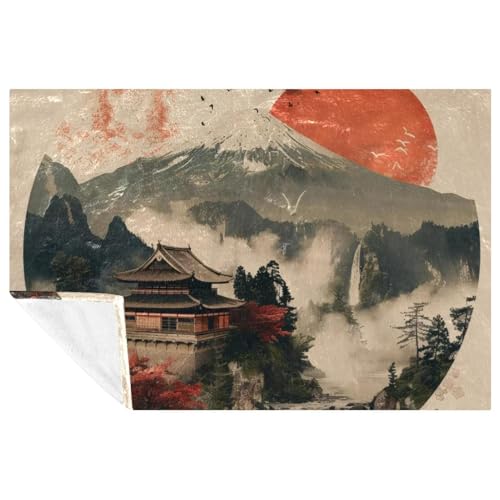 Couverture de lit Fuji chaude et confortable plaid de qualité