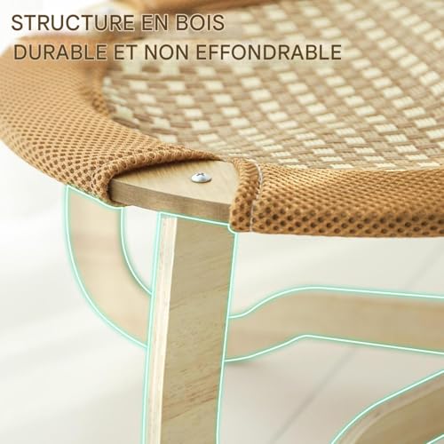 Panier pour chat en rotin tissé main lit suspendu design chic - 8