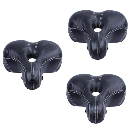Kznifmk 3X Bicicleta Ciclismo Big Bum SillíN Road Bike Wide Soft Pad Comfort Cushion
