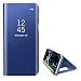 Produktbild Hancda Hülle für Samsung Galaxy A40, Spiegel Handyhülle Hart Plastik Flip Case Hüllen Spiegel Standfunktion Schutz Lederhülle Cover Dünn Handytasche für Samsung Galaxy A40,Blau