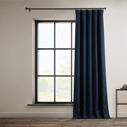 HPD Half Price Drapes Faux Linen Textured Room Darkening Curtains for Bedroom 108 Inches Long (1 Panel) - Image 2