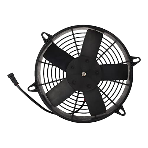 Ventilador de refrigeración de aire acondicionado de 305mm, conjunto de ventilador de radiador de condensador eléctrico de alta potencia de 24V y 160W para autobuses, camiones,