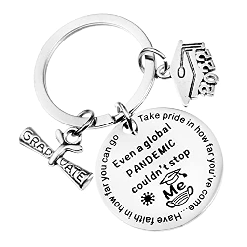 Limily Llavero inspirador de regalos | Regalos de graduación para él/él 2022 | Llavero con colgante de carta, sombrero de diploma, regalo para niñas, niños, graduados de Bbtoo Cover