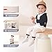 PBHPBH 5 Pairs Fashion Baby Non-Slip Cotton Socks with Grips - Toddler Socks for Girls & Boys, Suitable for learning to walk (US, Age, 0 Months, 1 Year, Dark Blue)