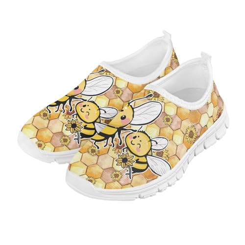 Boys Girls Slip Ons Flat Lightweight Sneakers Walking Casual Shoes Comfortable Art Painted Travel Outdoor Shoes for Big Kids US Size 11-15