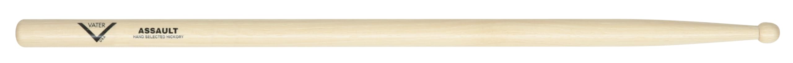 Vater - Assault (Wood Tip) American Hickory Drumsticks - VHAW, Natural