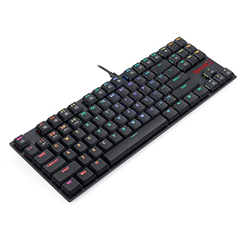 Redragon K607 Mechanical Gaming Keyboard, Rgb Led Backlit, 87 Key Tenkeyless, Low Profile With Blue Switches For Windows Pc Gaming (Wireless) #TOP3