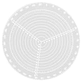 Center Finder, Center Finding Ruler, trasparente bussola in plastica rotonda in legno, Finder centrale da 8 pollici Woodworking per disegnare cerchi, bussola per la lavorazione del legno