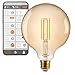Produktbild Brennenstuhl Connect WiFi Filament LED Lampe Globe (Vintage Glühbirne kompatibel mit Amazon Alexa und Google Assistant, E27, 470lm, 4,9W, warmweiß 2200K, stufenlos dimmbar, Retro, kostenfreie App)