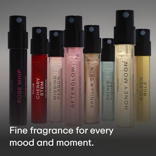 Image of PHLUR Fragrance Discovery Set (2026) - 8pc Perfume Sample Set | Features New Releases Cherry Stem, Afterglow and Honey Moon - 2mL Each, Mini Perfume Fine Fragrance Samples