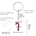 BEKECH Cardiology Gifts Aorta Say Thank You Acrylic Keychain Gifts for Doctor Nurse Anatomy Cardiologist Gift (Cardiology)