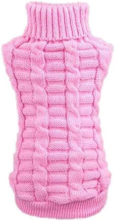 Sweater Pet Woolen Warm Clothing Puppy Flowers Winter Clothes Dog Knitwear Pet clothes Help up for Dogs Xs