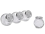 Ikea 2 x Spice jar, glass, aluminium-colour / 4 pack - 15 cl