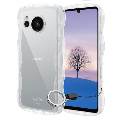 Amazon.co.jp: AQUOS sense7 ケース クリア ウェーブ SH-53C SHG10 SH