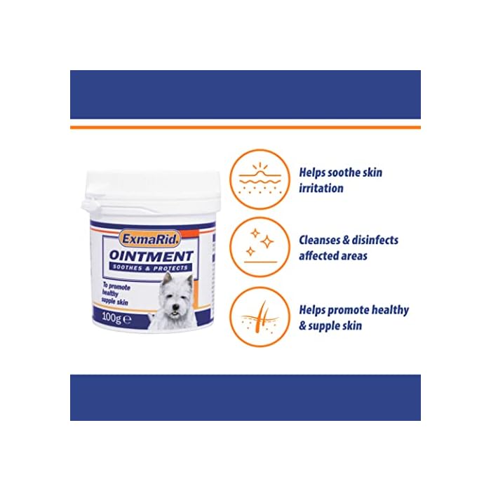 Exmarid Ointment for Dogs - Itchy Dog Skin Relief, Helps Soothe Itchy and Dry Skin Irritation, Cleanses and Disinfects (100g) - Image 4