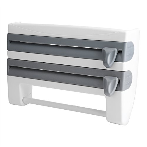 Portarrollos de Pared, dispensador de Papel de Aluminio y Rollo de Cocina, Estante de Almacenamiento, Soporte para Portarrollos de Pared, dispensador de Papel de Aluminio y Rollo de Cocina, Estante de Almacenamiento, Soporte para