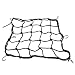 Filet de Chargement 40 * 40cm 6 Crochets de Chargement Bagage Filet élastique Web Net Noir pour Tous Les Scooters de Motos et quads (VTT)+Filet pour Casque Moto Filet pour Casque Moto Filet pour casq