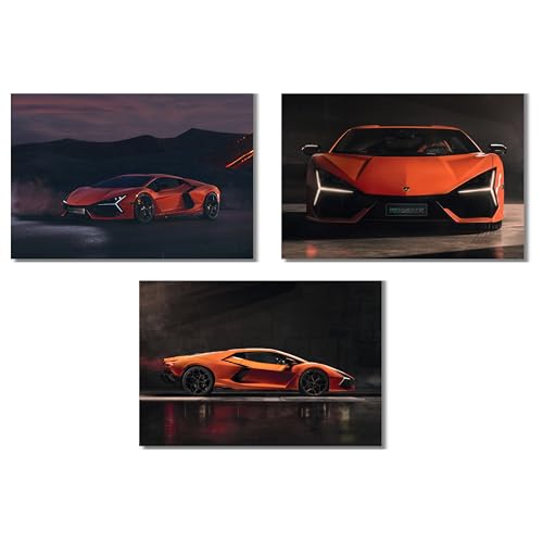 Image of LiveMad Live Crazy LMLC Super Cars Paper Poster A4-50 Super Cars (50 Posters) (Super Car A4 Paper Design 7)
