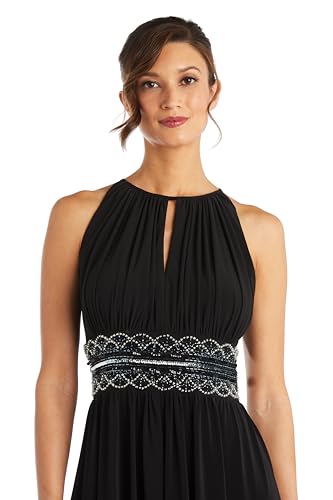 Image of R&M Richards Women's Beaded Waist Gown