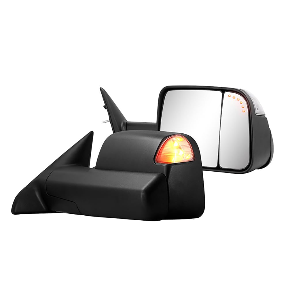 TiJeRa Seitenspiegel für Dodge Ram 1500 2500 3500 2009-2018 Autozubehör Autoaußenspiegel Montage
