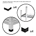 Amazon Basics 4000IBS Heavy Duty Adjustable Storage Shelving Unit, 5 Shelf, High-Grade Aluminum, Silver, 60 x 24 x 78 Inch