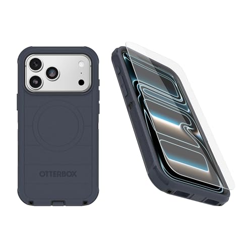OtterBox iPhone 17 Pro Max(�̂�)�o���h��:�f�B�t�F���_�[�V���[�Y�P�[�X&�X�N���[���v���e�N�^�[-�r���e�[�W�C���f�B�S�h���[��(�u���[&�u���b�N)-�P�[�X�̂�-MagSafe�ɃX�i�b�v�I��-�^�t-���őϋv��������A�񏬔��p�b�P�[