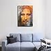 ZeeHxq Real Face of Jesus Shroud of Turin Photo Picture Christ Christian Catholic Relic Religious Art (08x12inch Framed)