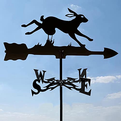 Girouette de jardin en acier inoxydable QHQQXN pour decoration de toit retro
