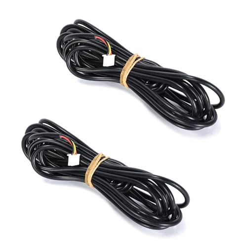 Ruimou 2PCS 3 Meters DS18B20 Temperature sensors Equipped with XH2.54-3Pin terminals, Waterproof Digital Temperature Probe sensors Compatible with Arduino, Raspberry, Pi