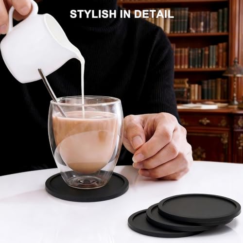 Silicone Coffee Mat for Ninja Luxe Cafe Accessories, Compatible with Ninja Luxe Espresso Machine ES601 ES701, 23"x15" Non-Slip Heat Resistant Coffee Bar Mat, Countertop Protector for Coffee Maker — view 5