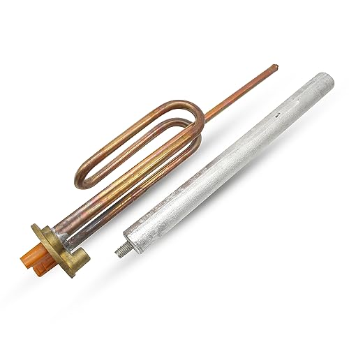 Miniatura 2 de Doja Barcelona Kit Resistencia Calentar Agua 1500w Pack Resistencia Curva Anodo De Magnesio Junta Goma Tornillo Fijacion Kit Resistencia Electrico Para Calentador Agua, Repuesto De Termo
