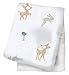 Lulujo Baby 100% Cotton Muslin Swaddle Blanket, 47 x 47-Inches, Little Fawns