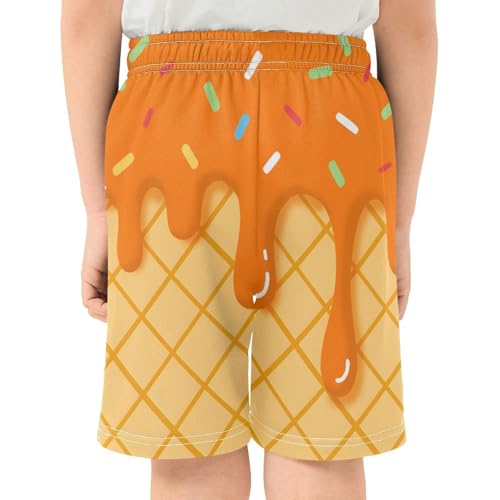 ALAZA Old American Flag Boys Athletic Shorts Casual Shorts with Pockets Bottom Pants Summer Athletic Running Shorts3