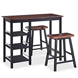 Photo Gallery vidaxl set da bar 3 pz in mdf nero Photo Gallery vidaxl set da bar 3 pz in mdf nero