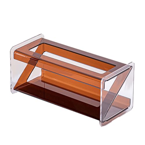 Rangement bureau porte télécommande et support acrylique créatif brun