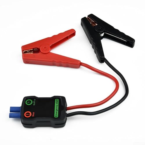 Abrazadera de batería inteligente de 12 V con mordazas para arrancador de coche, compatible con EC5, polaridad inversa y protección contra cortocircuitos, color rojo
