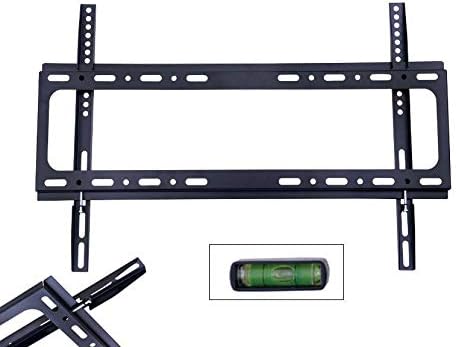 Safekom 37"- 70" Fixed TV Wall Mount Bracket With Spirit Level For 3D TVs LED LCD Plasma 37 42 46 50 55 60 65 70 Inch Slim Samsung Sony LG Screen Stand Holder Vesa Size 200 x 200mm to 600 x 400mm