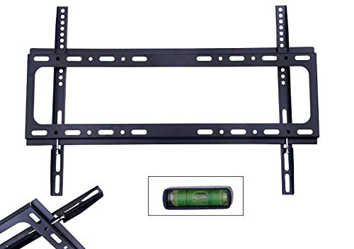 Safekom 37"- 70" Fixed TV Wall Mount Bracket With Spirit Level For 3D TVs LED LCD Plasma 37 42 46 50 55 60 65 70 Inch Slim Samsung Sony LG Screen Stand Holder Vesa Size 200 x 200mm to 600 x 400mm