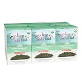 Two Leaves and a Bud Organic Peppermint Tea Bags, Naturally Caffeine Free, Herbal Whole Leaf Peppermint Tea, 15 Count (Pack of 6)