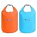 Produktbild Wasserdichter Dry Bag - WENTS 2 Stück 10L Wasserdichter Beutel Dry Bag Staubdicht Wasserdicht Sanddicht Abriebfest Reißfest für Angeln Rafting Schwimmen Bootfahren(Himmelblau/Orange)