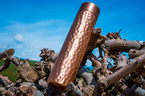 Kosdeg Copper Water Bottle - 34Oz Hammered Vintage Modern Design thumb #7
