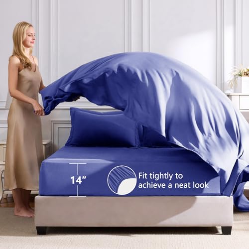 Image of CozyLux Full Size Comforter Sets Very Peri - 7 Pieces Bed in a Bag Full, Luxury Soft Bed Set for All Seasons, Bedding Set with Down Alternative Comforter, Sheets, Pillowcases & Shams