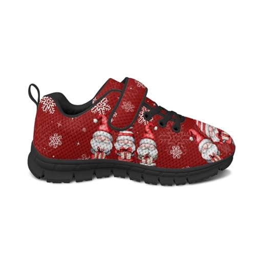 Kids Boys Girls Single Buckle Sneakers Christmas Sports Sneakers Lightweight Athletic Tennis Shoes Comfort Walking Running Shoes US 11-152