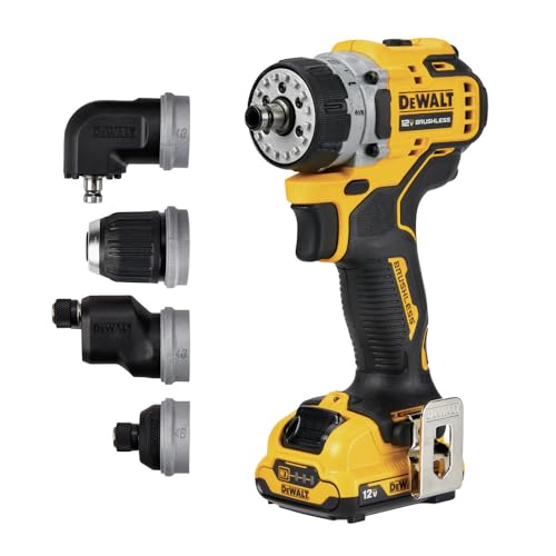 DEWALT 12V MAX* Xtreme Brushless 5-in-1 Drill/Driver Kit, Multiple Quick Change Heads, 2 Speed Transmission (DCD703F1) by DEWALT - Image 3